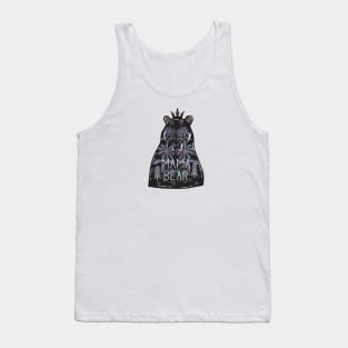 Family shirt, Mama Bear Floral Matching Family, Gift and Decor Idea Tank Top